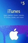 Apple iTunes, App Store $5 Gift Card CANADA