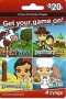 Zynga $20 Game Card WORLDWIDE
