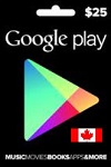 Google Play $25 Gift Card Canada