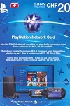 PlayStation Network Live Card 20CHF Switzerland