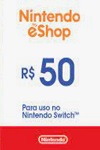 Nintendo eShop prepaid card R$50 Brazil