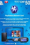 PlayStation Network Live Card 50CHF Switzerland
